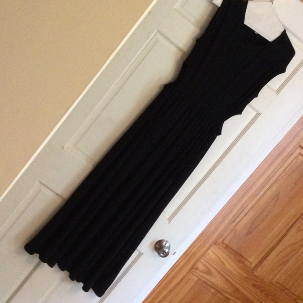 Maxi dress knit black. Size medium